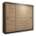 Kleiderschrank mit Schiebetüren SAPHIRA 250x215 cm Eiche Craft