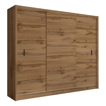Kleiderschrank mit Schiebetüren SAPHIRA 250x215 cm Eiche Wotan
