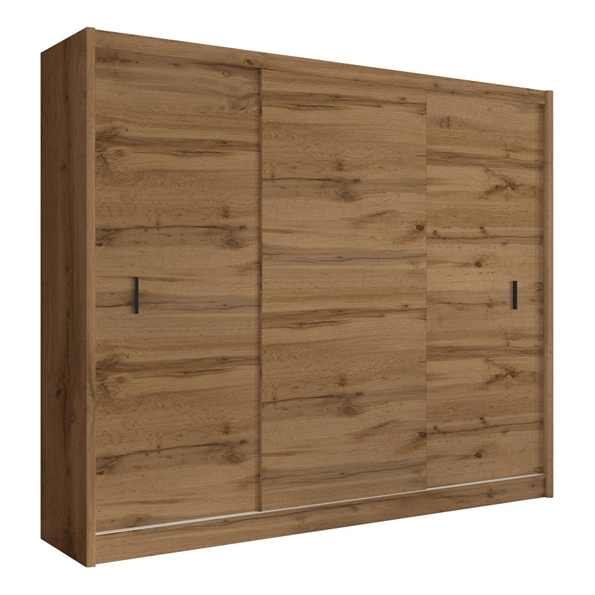 Kleiderschrank mit Schiebetüren SAPHIRA 250x215 cm Eiche Wotan
