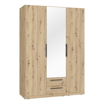 Kleiderschrank mit Spiegel MARO 150x213 cm Artisan-Eiche