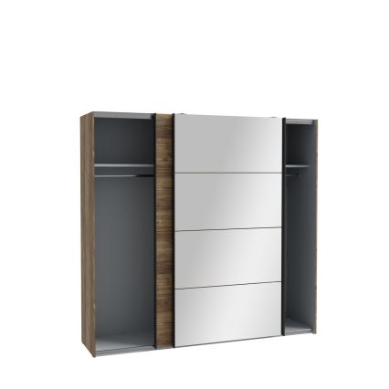 Kleiderschrank mit Spiegel OREN 220x210 cm Artisan-Eiche