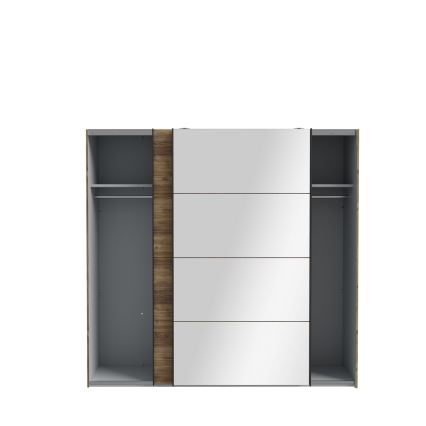 Kleiderschrank mit Spiegel OREN 220x210 cm Artisan-Eiche