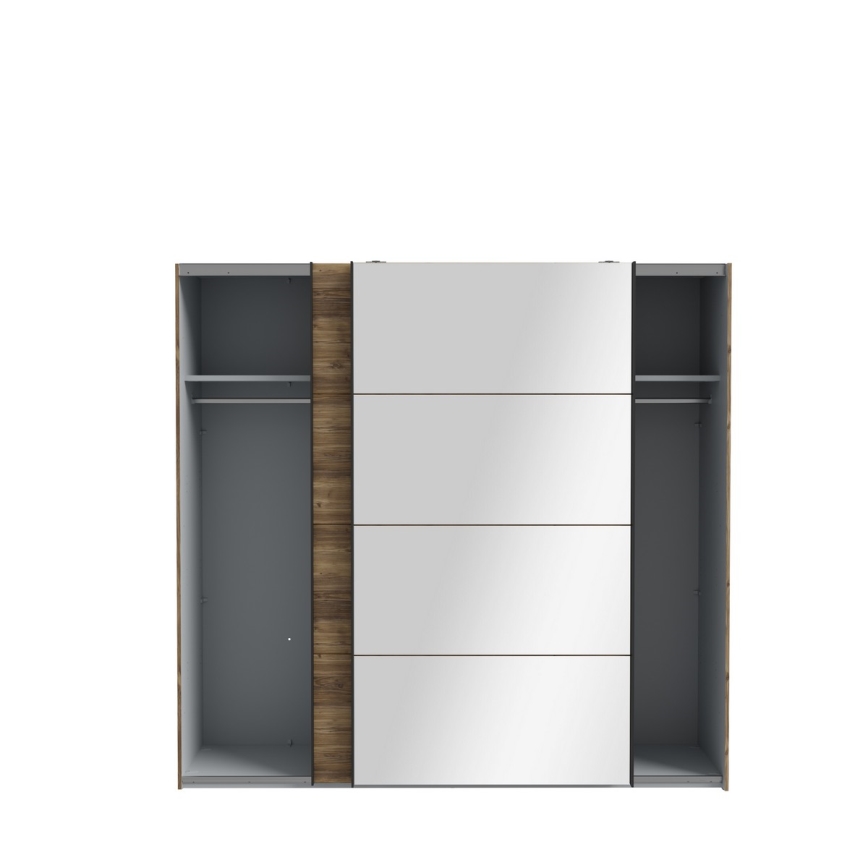 Kleiderschrank mit Spiegel OREN 220x210 cm Artisan-Eiche