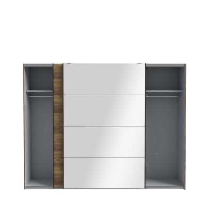 Kleiderschrank mit Spiegel OREN 270x210 cm Artisan-Eiche