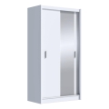 Kleiderschrank mit Spiegel SABRINA 120x215 cm Weiß