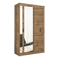 Kleiderschrank mit Spiegel SABRINA 120x215 cm Wotan-Eiche