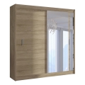 Kleiderschrank mit Spiegel SABRINA 203x215 cm Sonoma-Eiche