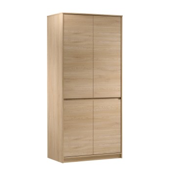 Kleiderschrank MIYABI 90x198x52 cm Eiche Cremona