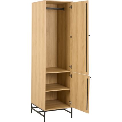 Kleiderschrank OLIVIA 51x200 cm Eiche