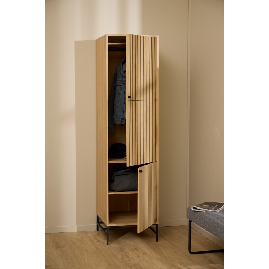 Kleiderschrank OLIVIA 51x200 cm Eiche