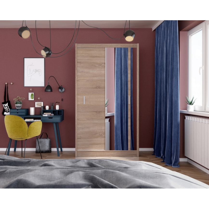 Kleiderschrank SABRINA 120x215 cm Eiche Sonoma