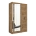 Kleiderschrank SABRINA 120x215 cm Eiche Wotan