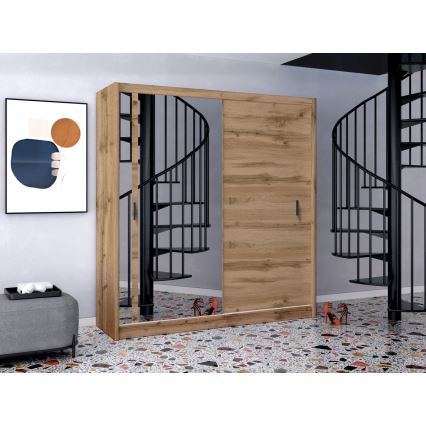 Kleiderschrank SABRINA 203x215 cm Eiche Wotan