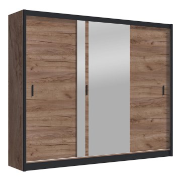 Kleiderschrank SABRINA 250x215 cm Eiche Craft