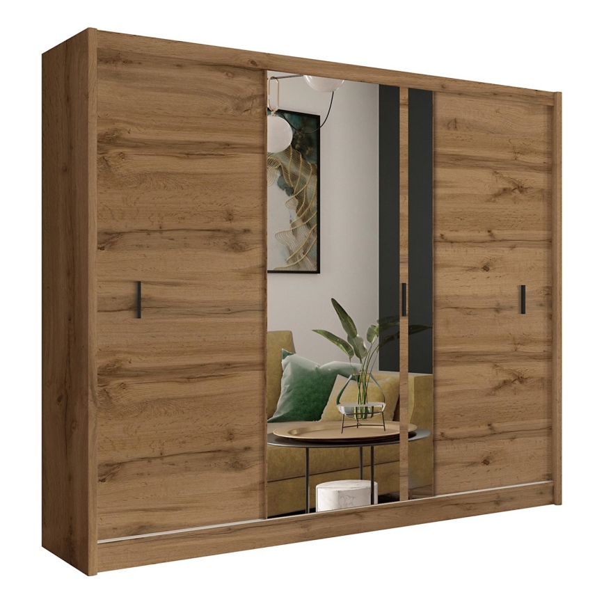 Kleiderschrank SABRINA 250x215 cm Eiche Wotan