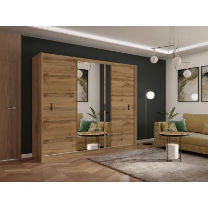 Kleiderschrank SABRINA 250x215 cm Eiche Wotan