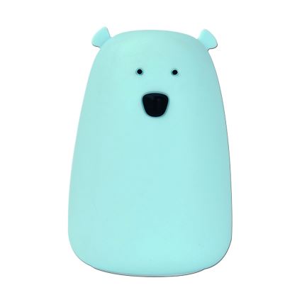 Kleine LED-RGB-Kinderleuchte mit Touch-Funktion BEAR LED/0,8W/5V blau