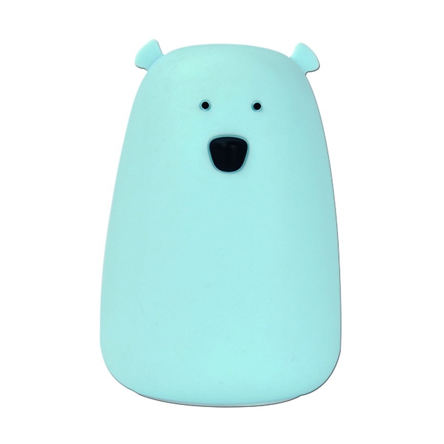 Kleine LED-RGB-Kinderleuchte mit Touch-Funktion BEAR LED/0,8W/5V blau