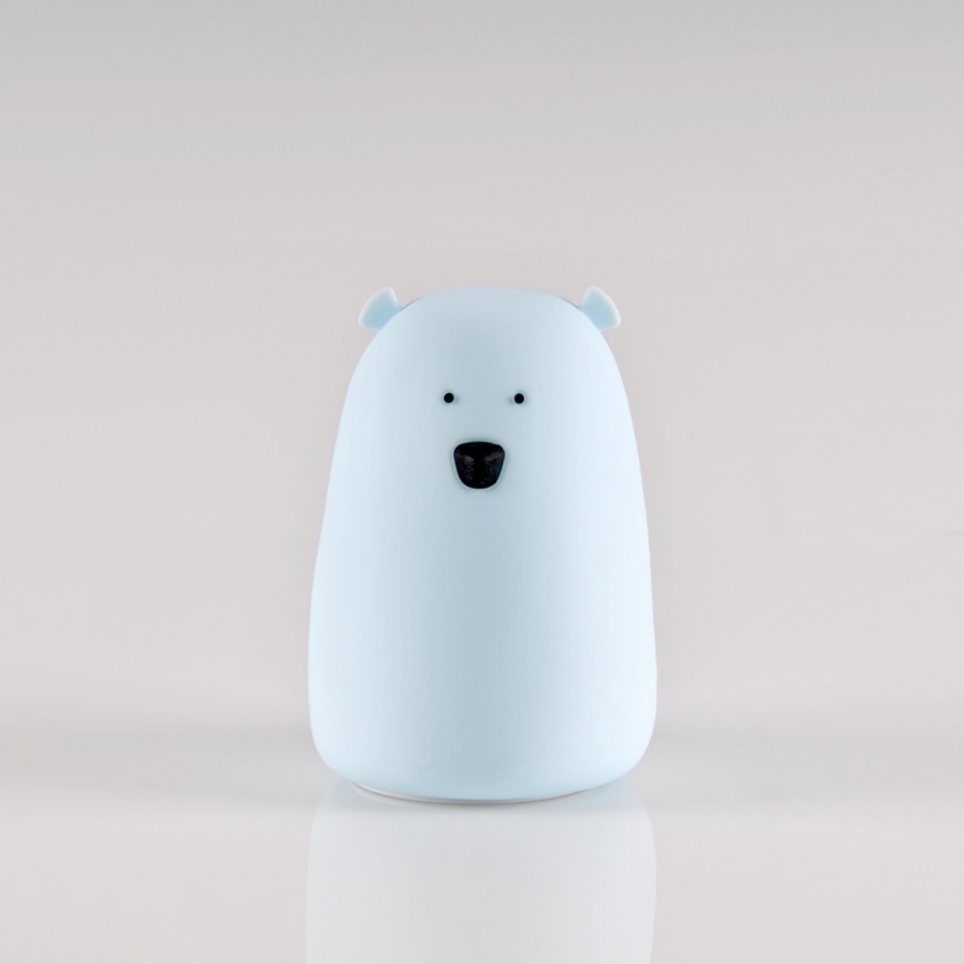 Kleine LED-RGB-Kinderleuchte mit Touch-Funktion BEAR LED/0,8W/5V blau