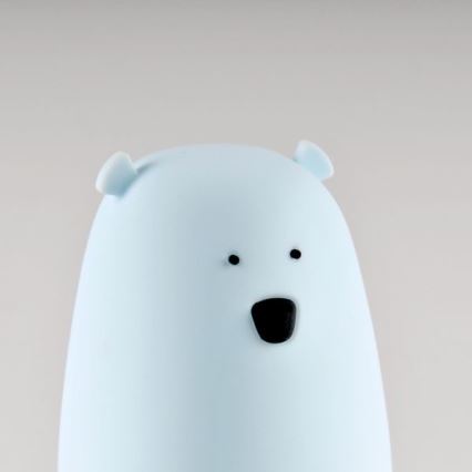 Kleine LED-RGB-Kinderleuchte mit Touch-Funktion BEAR LED/0,8W/5V blau