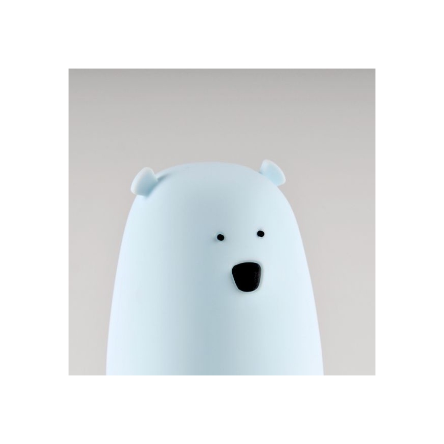 Kleine LED-RGB-Kinderleuchte mit Touch-Funktion BEAR LED/0,8W/5V blau