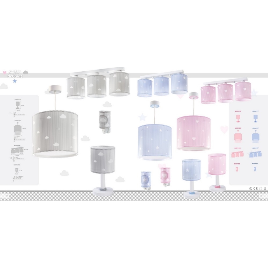 Klik 62011S - das Kinderlämpchen SWEET DREAMS 1xE14/40W/230V