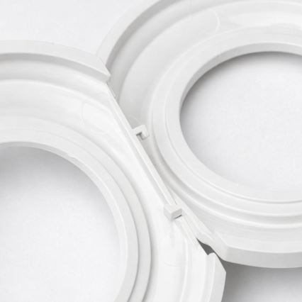 Kliklap - Retro-Abschlussrahmen aus Keramik, weiß