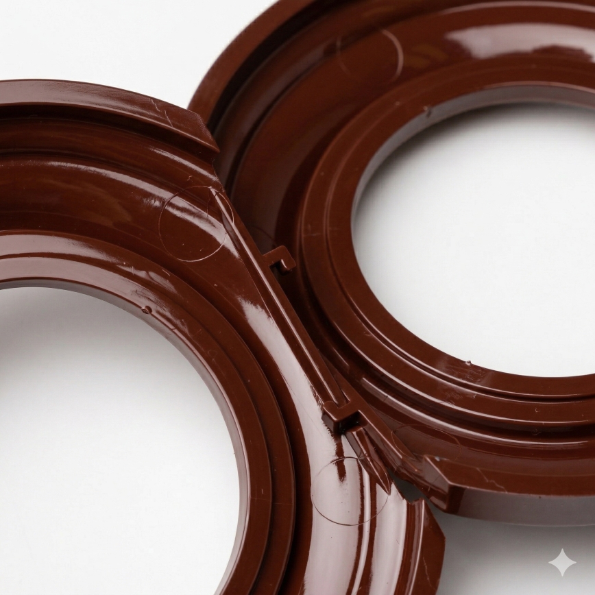 Kliklap - Retro-Abschlussrahmen, Braun