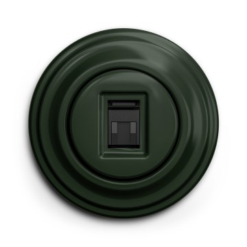 Kliklap - Retro-Datendose mit grünem Rahmen