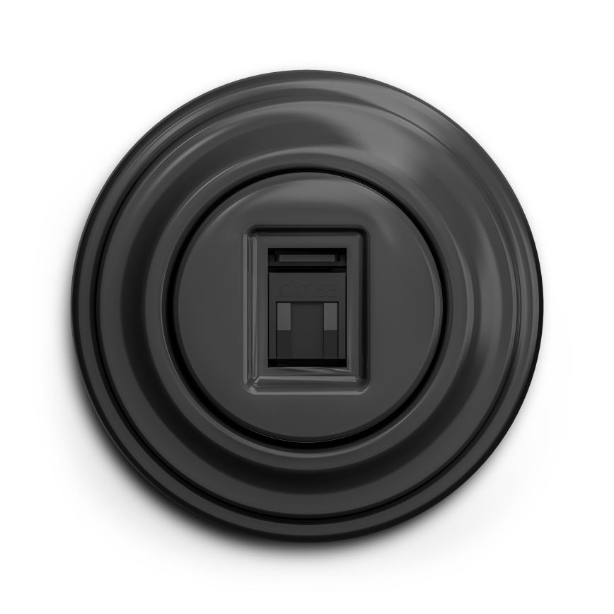 Kliklap - Retro-Datendose mit Rahmen in Anthrazit