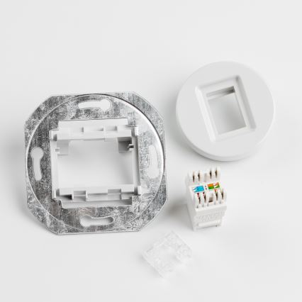 Kliklap - Retro-Datendose mit Rahmen in schneeweiß