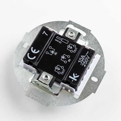 Kliklap - Retro-Kreuzschalter mit Rahmen Nr. 7 in Anthrazit