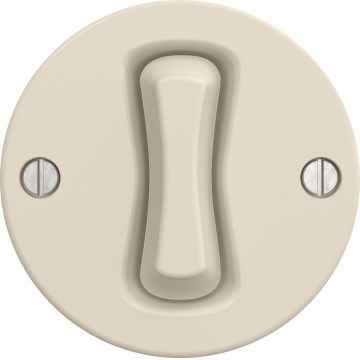 Kliklap - Retro Kreuzschalter rahmenlos Nr. 7 Beige