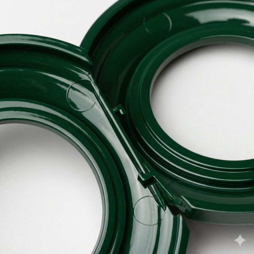 Kliklap - Retro-Mittelrahmen, Grün