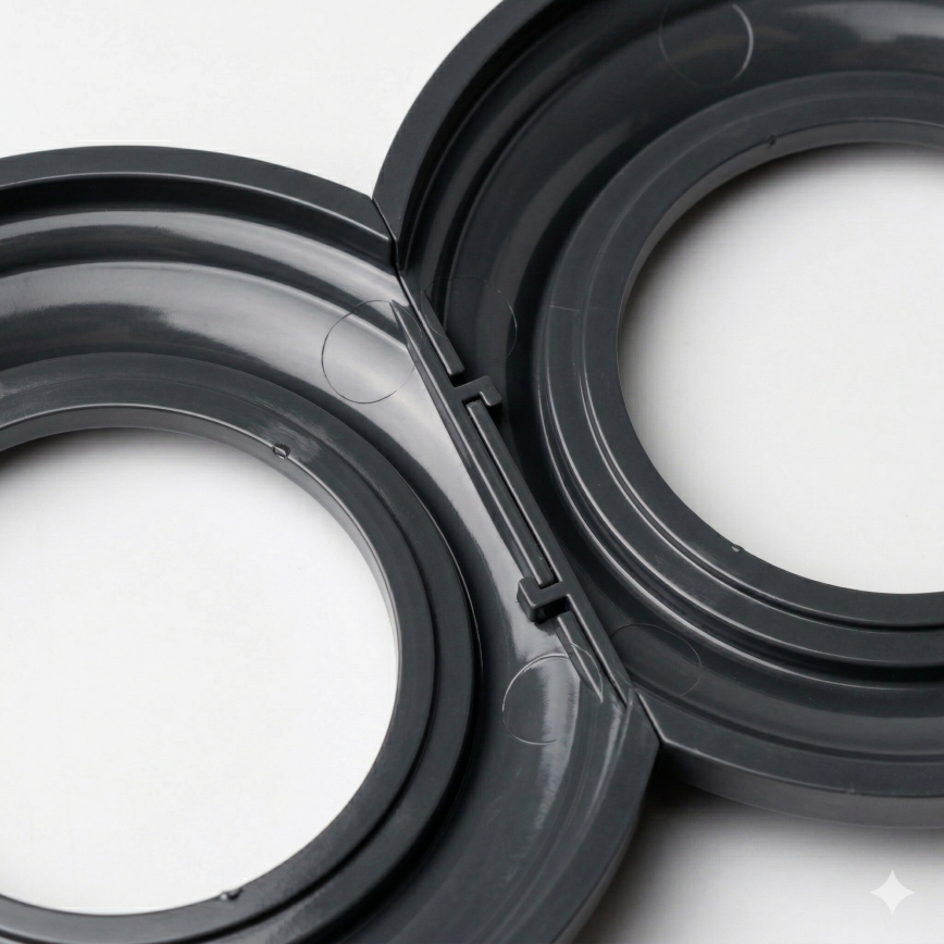 Kliklap - Retro-Rahmen, zentral, Anthrazit