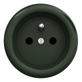 Kliklap - Retro-Steckdose für Zuhause, rahmenlos, 230 V, grün