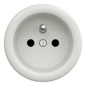 Kliklap - Retro-Steckdose ohne Rahmen 230V Weiß