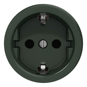 Kliklap - Retro-Steckdose, rahmenlos, für den Hausgebrauch, SCHUKO 230 V/16 A, grün