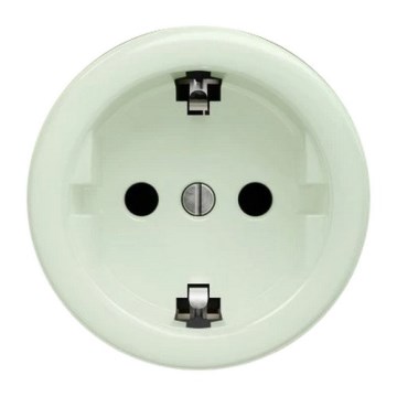 Kliklap - Retro-Steckdose, rahmenlos, Schuko 230 V/16 A, mintgrün