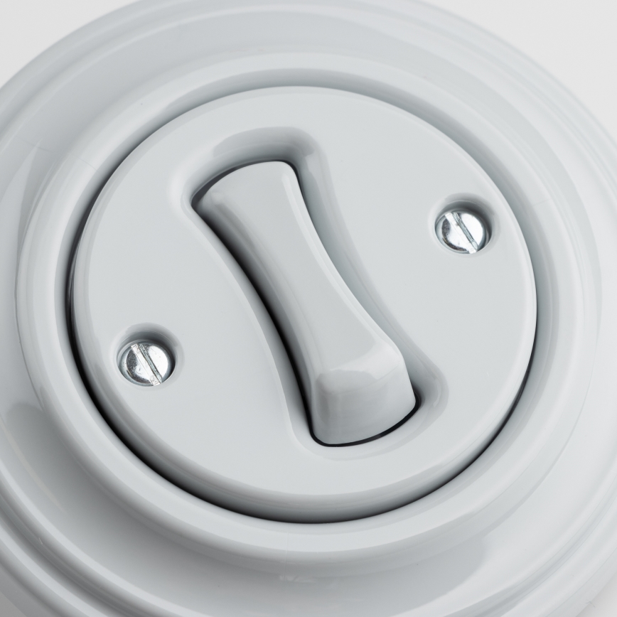 Kliklap - Retro-Taste mit Rahmen, grau