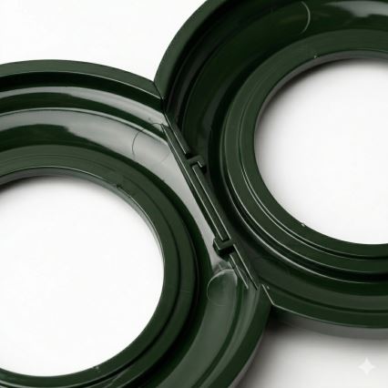 Kliklap - Retro Teilnehmeranschlussdose TV+R (Enddose) ohne Rahmen, weiß aus Keramik