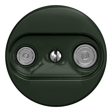 Kliklap - Retro Teilnehmerdose TV+R (durchgeschleift) ohne Rahmen grün