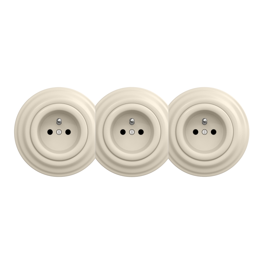 Kliklap - Retro-Zentralrahmen beige