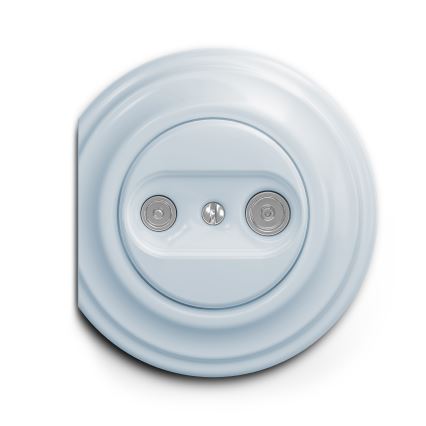 Kliklap - Vintage-Antennendose TV+R (durchgehend) blau