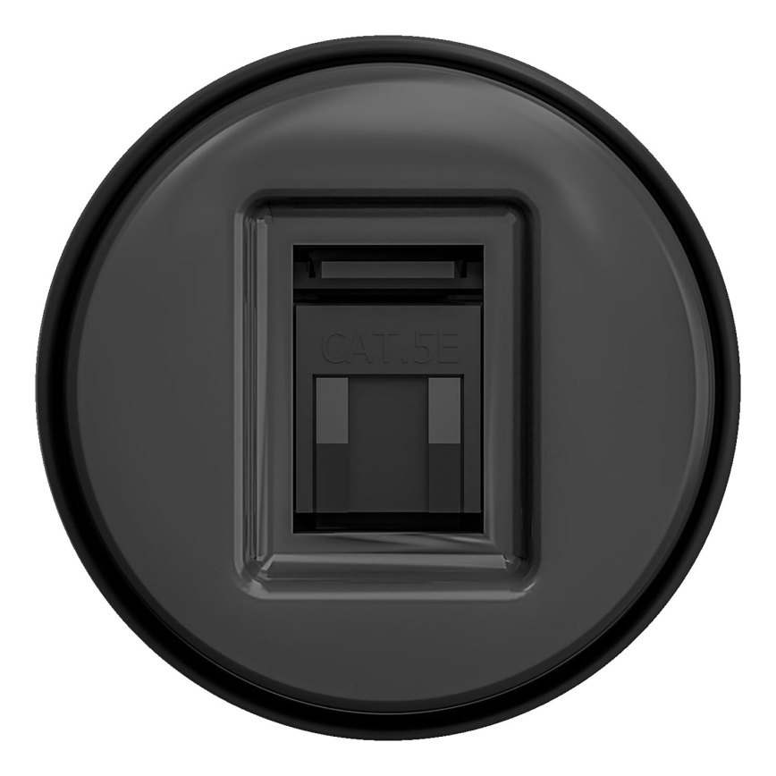 Kliklap - Vintage-Datendose ohne Rahmen anthrazit