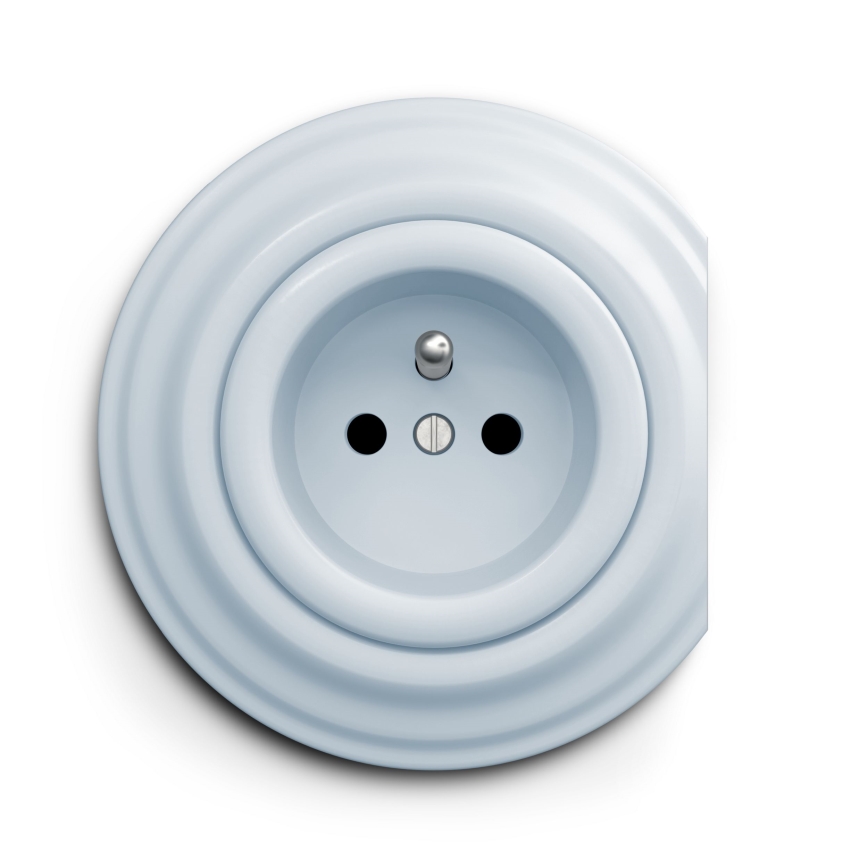 Kliklap - Vintage-Rahmen Seite blau