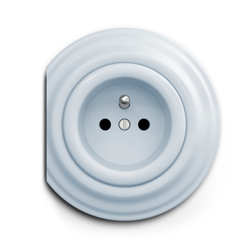 Kliklap - Vintage-Steckdose 230V blau