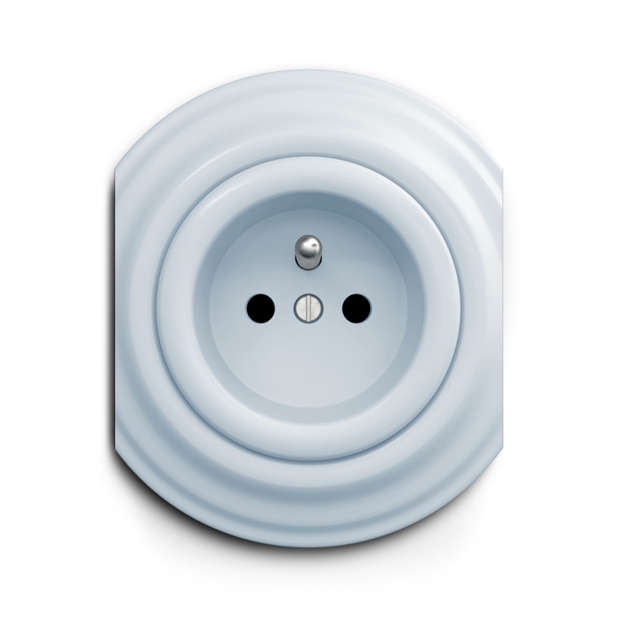 Kliklap - Vintage-Steckdose 230V blau