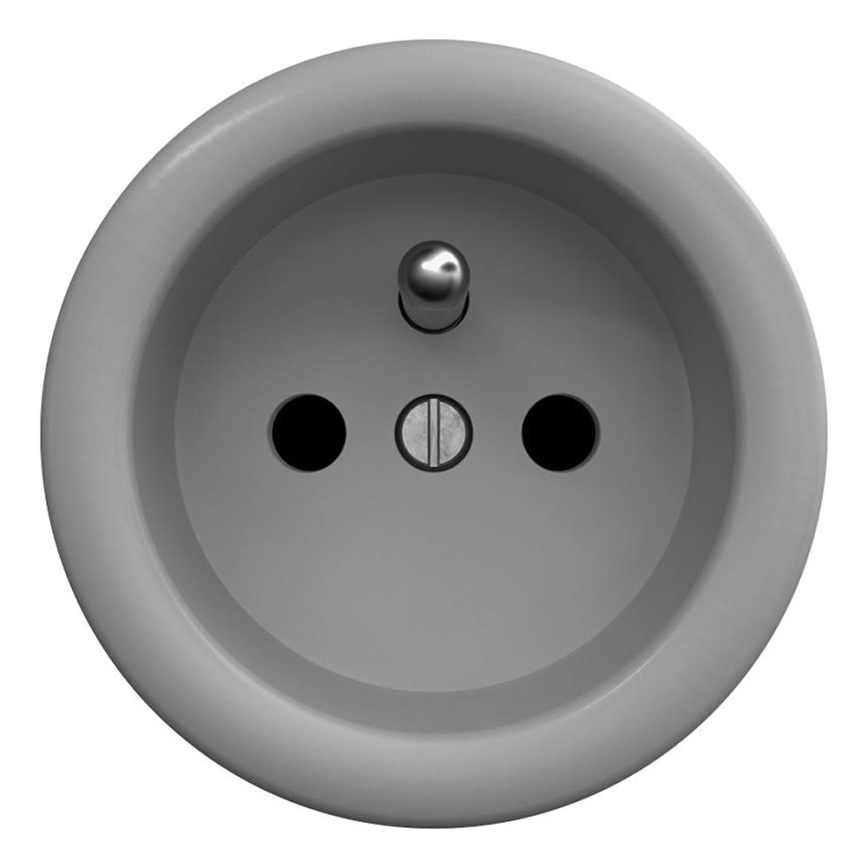 Kliklap - Vintage-Steckdose 230V grau