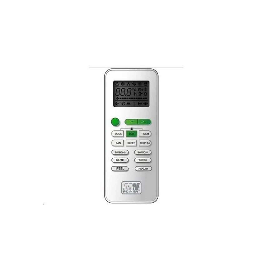Klimaanlage 09K V1 2,6 kW (9000 BTU) Wi‑Fi (Tuya), weiß, inkl. Fernbedienung